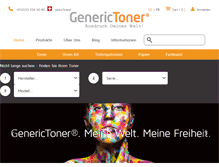 Tablet Screenshot of generictoner.ch